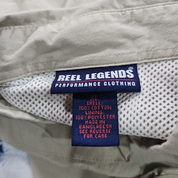 Reel Legends Utility Pockets Vented Short Sleeve Fishing Shirt MENS SIZE XL - Picture 12 of 12